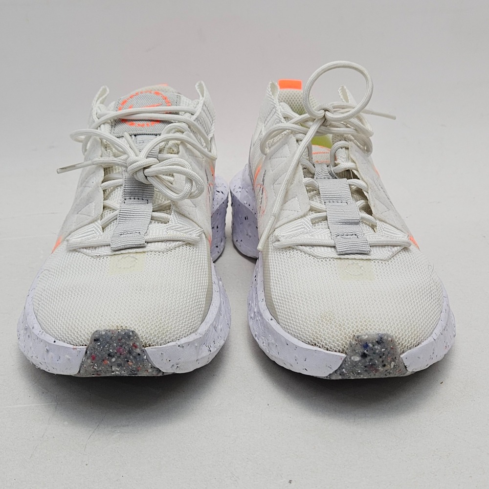 Nike Crater Impact Summit White Grey Fog Orange Sneakers CW2386-100 Womens 7